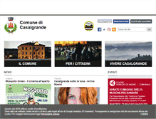 Tablet Screenshot of comune.casalgrande.re.it